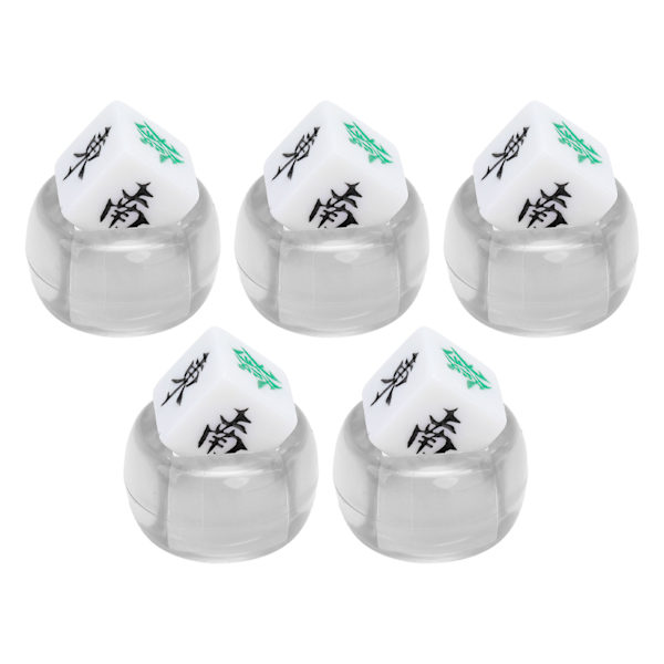 5kpl Mahjong Tuulen Suunta Nopat Itä Etelä Länsi Pohjoinen Pallo Viihdepeli Nopat Läpinäkyvä