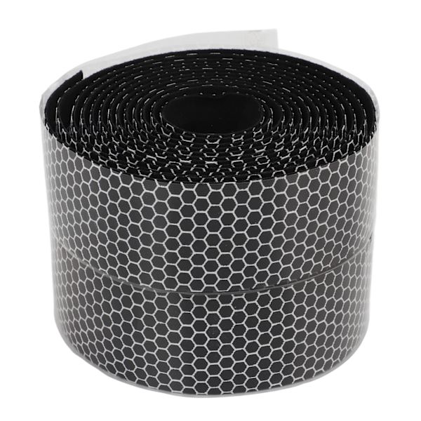 Sykkelstyretape PU-lær Honeycomb Pustende sykkelhåndtak Wraps med rygglim for landeveissykler Hvit