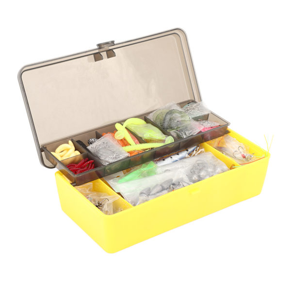 303st Fiskedrag Set Fiskeredskap Full Set Glitterbete Tillbehör Mjuk plast Fiskedrag för fiske av öring