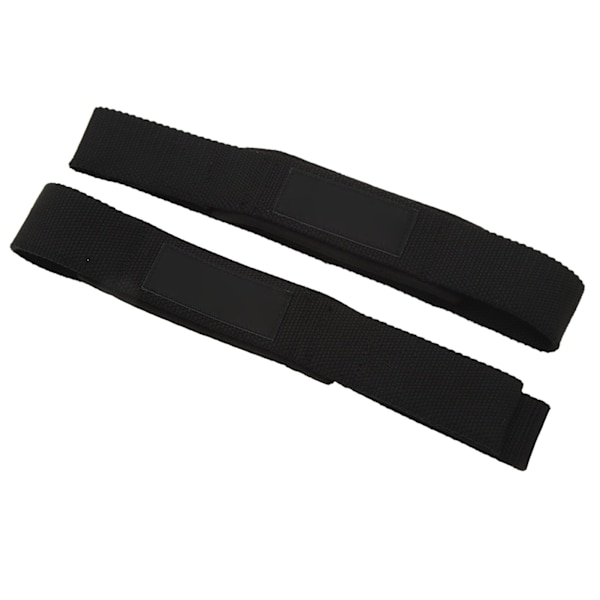 1 par lyftarmband för tyngdlyftning Bodybuilding Styrkelyft Styrketräning Marklyft Halkfri polyester svart