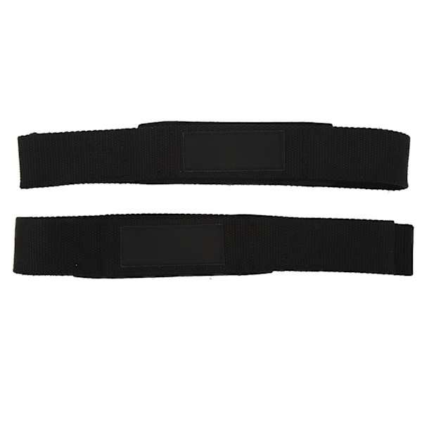 1 par lyftarmband för tyngdlyftning Bodybuilding Styrkelyft Styrketräning Marklyft Halkfri polyester svart