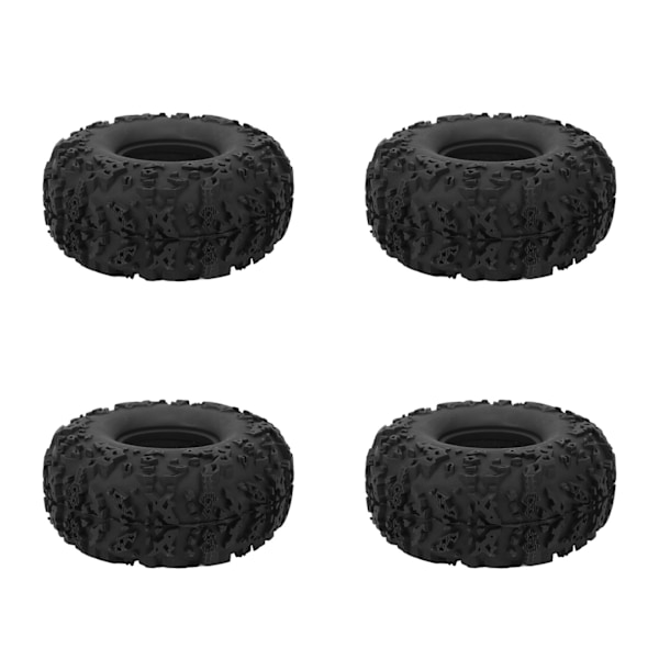 4 stk. RC Crawler Dæk Fleksibel universel udskiftning RC Gummi Dæk Skin til 2,2 tommer store hjul