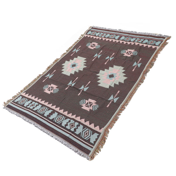 180x130 cm dukfilt i etnisk stil Retro bomullstältfilt för picknickstrand