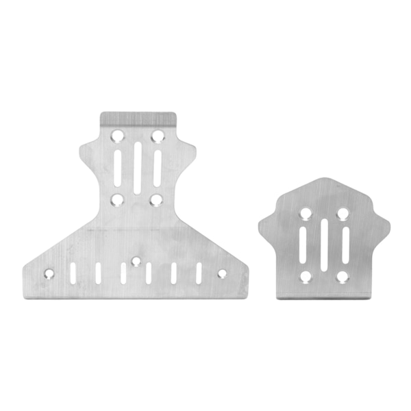 RC Chassis Armor Rustfrit stål Foran Bag RC Bil Karrosseri Beskyttelse Armor til King Motor KM 1/7 RC Bil Sølv