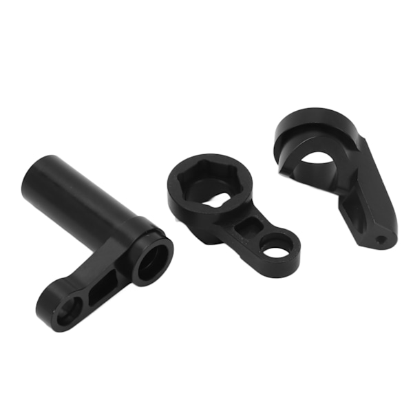 RC-styrspindelsats aluminiumlegering stötdämpande styrenhet för Traxxas Sledge 1/8 95076-4 svart