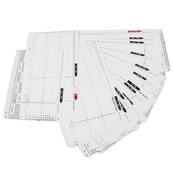 Blød og holdbar strikke-maskine med blomsterhulslagskort - nr. 1 til 20