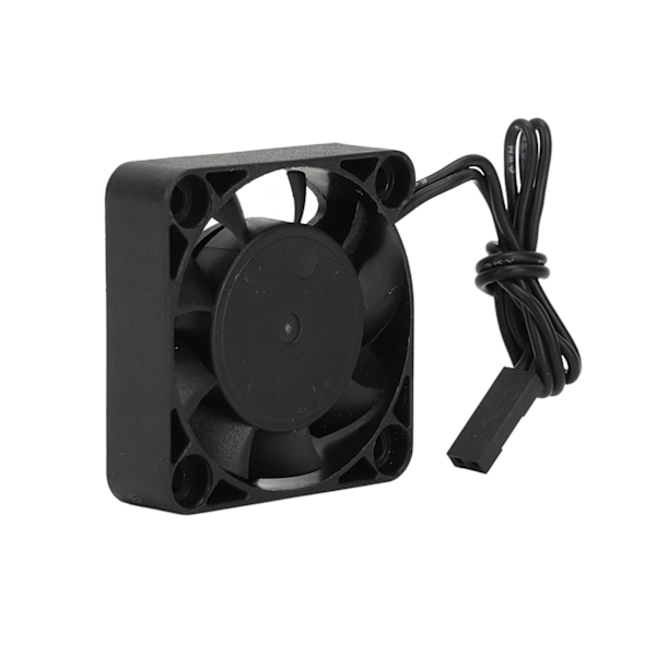 RC Jäähdytystuuletin Rauta Muovi Kevyt Nopea RC Moottorin Jäähdytin 1/10 Traxxas 7.4V Musta 40 X 40 mm