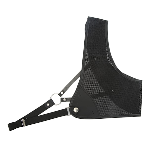 Bueskyting Brystbeskyttelse Svart PET og kuskinn Jaktbrystbeskyttelse for skyting Recurve Bow M