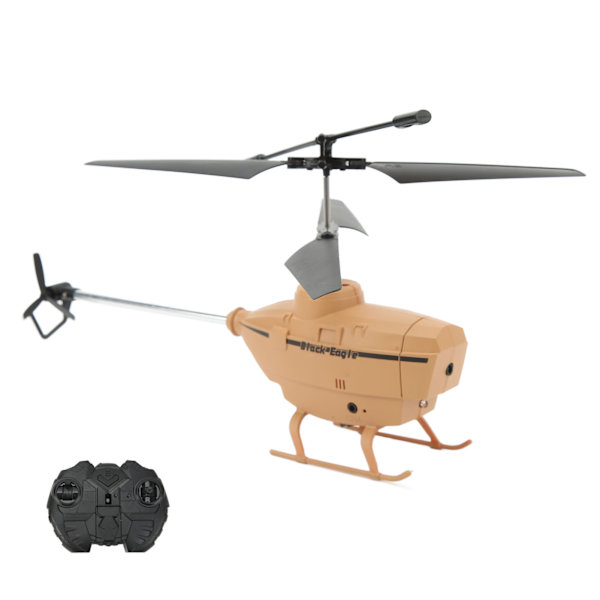 2.5CH RC Helikopter Automatisk Hinder Undvikande Fjärrkontroll Flygplansleksak med Gyroskop Khaki