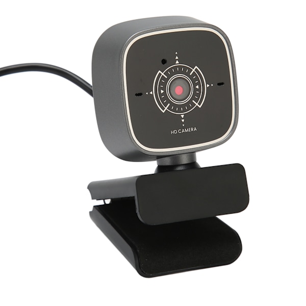 USB-webkamera 1080P 30FPS Kohinanvaimennus Kaksoismikrofoni Kääntyvä Plug and Play PC-kamera Pöytäkoneelle Kannettavalle Videokeskusteluun