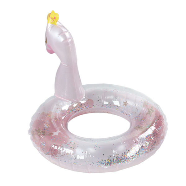 Uppblåsbar Simring med paljetter Förtjockad PVC Barn Pool Float Tube Summer Beach Toy