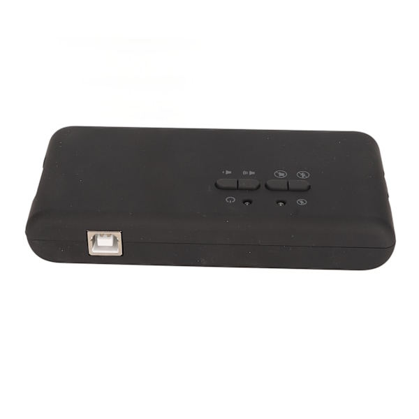 USB Ljudkort 12Mbps 7.1 Stereo Dubbel Mikrofoningång 48KHz Sampling Externt Ljudkort för PC Laptop Dator