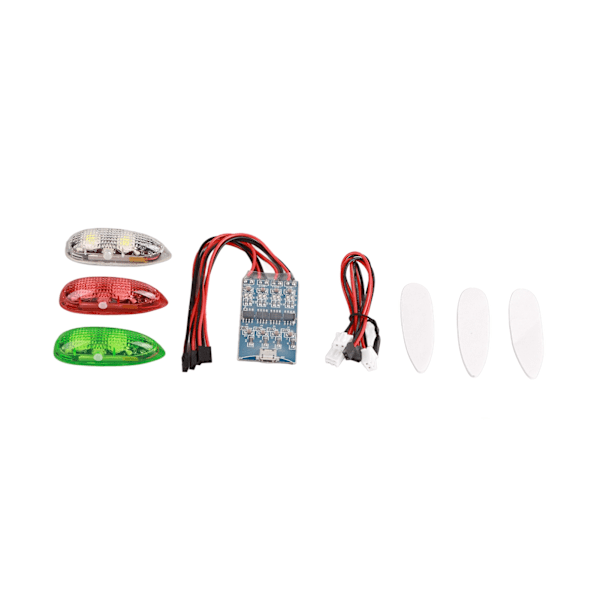 RC LED-blixtljus Night Flight LED Lights Kit för RC-flygplan
