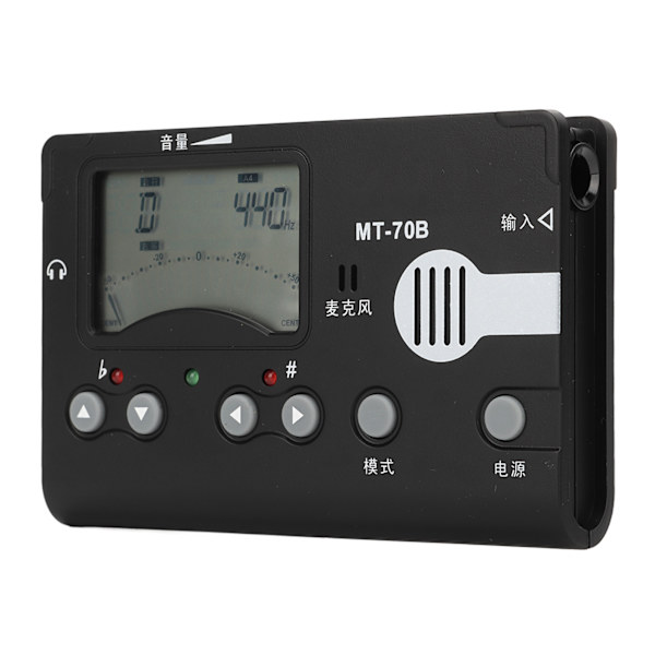 MT 70B Digital Metronom Tuner Tongenerator Guzheng Tuner med stor LCD-skärm