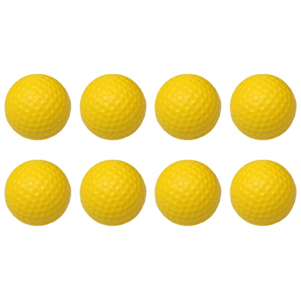 42,6 mm golfboll PU mjuk monolager golfträningsboll för inomhusträning Tillbehör Gul 20st