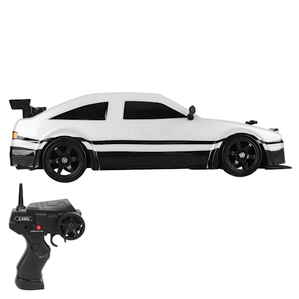 1/16 kauko-ohjattava automalli 4-veto 2,4 GHz PVC-kuorinen simuloitu RC Drift-auto 2 rengassarjalla