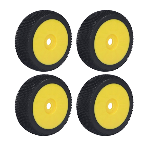4st RC gummidäck Starkt grepp Hög nötningsbeständighet Flexibla 17 mm hjul för Redcat Yellow