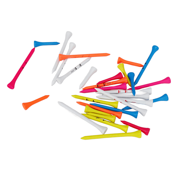 Golf Tee Sæt Ahorn Klar Skala Stabil Flere størrelser Nem justering Robust Golf Tee Erstatning af træ