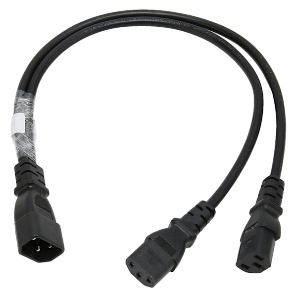 Enkelt C14 til Dobbelt 5 15R C13 Kabel Kort Strøm UPS Server Y Splitter Adapter Kabel til PC Skærm Printer