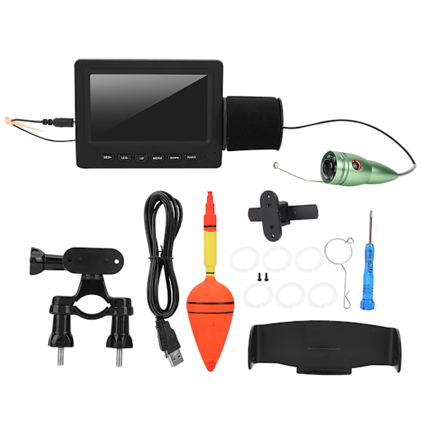 Undervattens fishfinder-kamerasats med 4,3" HD färgglad skärm (F008G-15M-IR)