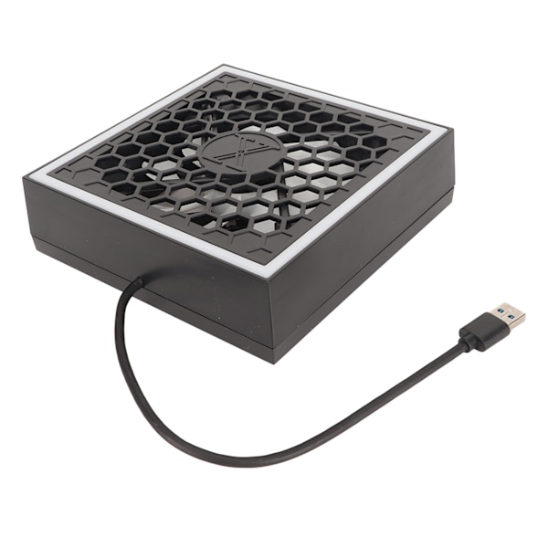 Konsoll Toppvifte 3 Hastigheter 7 Lysmoduser Topp Kjølevifte med RGB LED USB 3.0 USB 2.0 Port for Xbox Series X