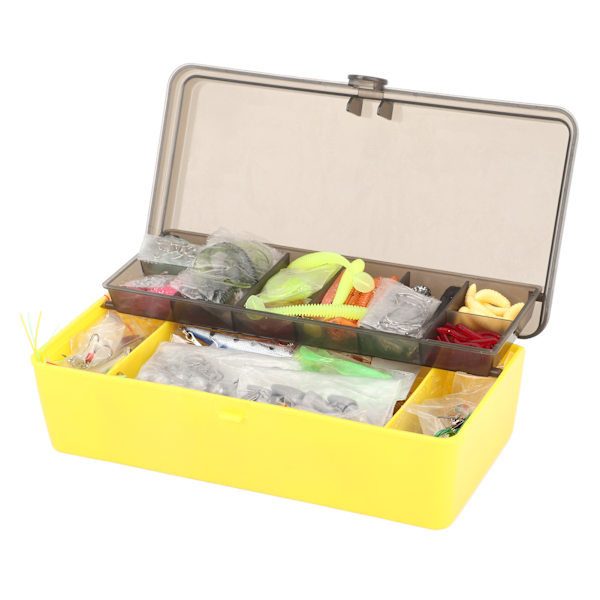 303st Fiskedrag Set Fiskeredskap Full Set Glitterbete Tillbehör Mjuk plast Fiskedrag för fiske av öring