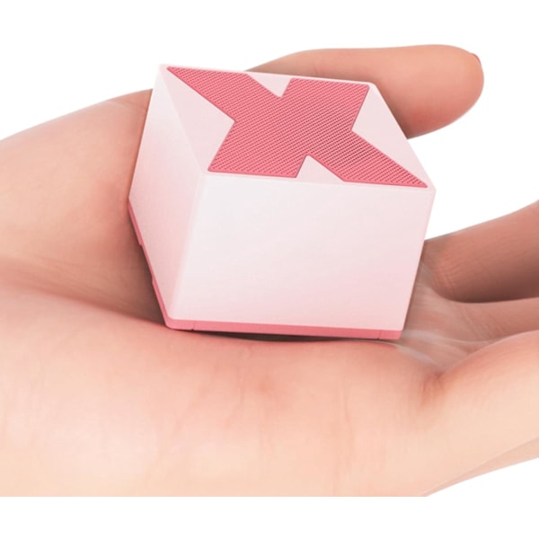 Bärbar bluetooth-högtalare, 360° surroundljud mini trådlös bluetooth-högtalare, senaste BT 5.4, handflatestorlek, lämplig för inomhus/utomhus pink