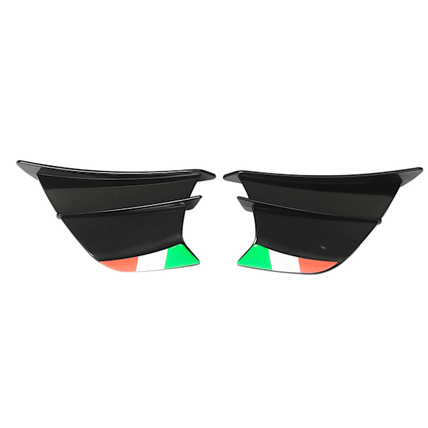 2 st MC-vingar Sidospolers Fairings Winglets Passar för NINJA 400 250 Z900 Z1000 Svart