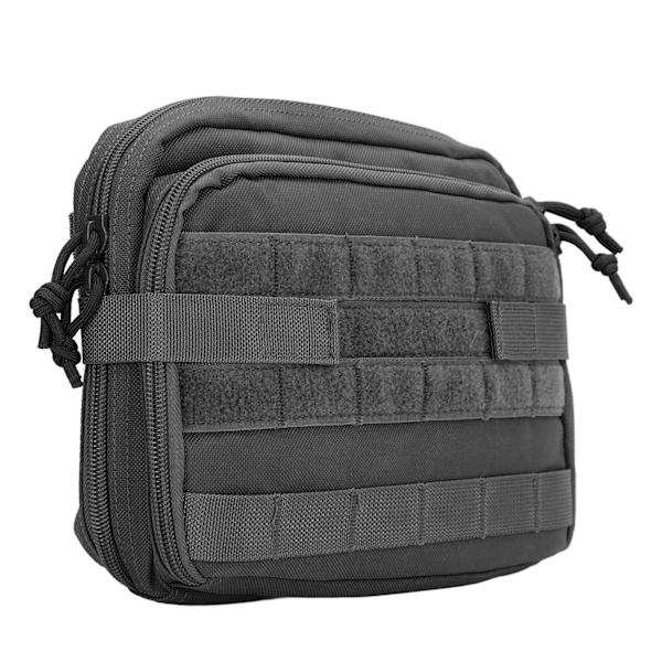 Molle Förvaringsväska Utomhus Bärbar Emergency Rescuing Medical Bag Stor Multi Purpose Verktygspåse Svart