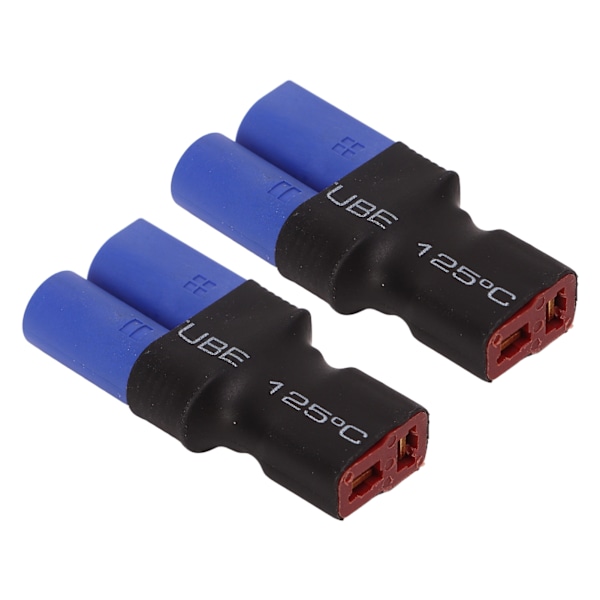 T Plug to EC5 Adapter Hona till Hane Säker RC Batteri Trådlös anslutning för RC Bil Flygplan Båt 2st