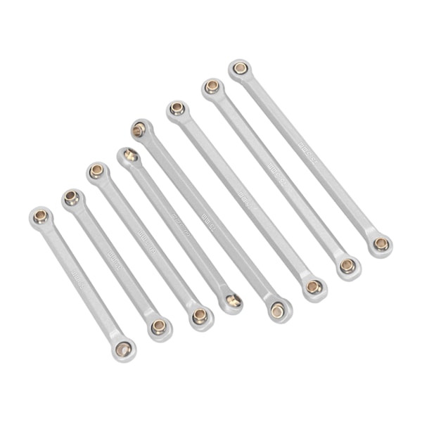 RC Rod Linkage Kit CNC aluminiumlegering Lättvikts RC Suspension Links Set för Traxxas 1/18 RC Car Silver