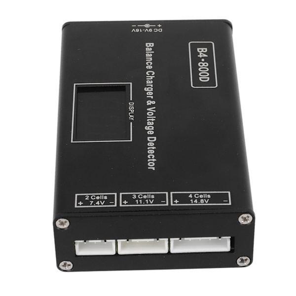 Batteri Litium Lipo balansladdare Aluminiumlegering Batteribalansladdare med spänningsdisplay för 2‑4S batteri