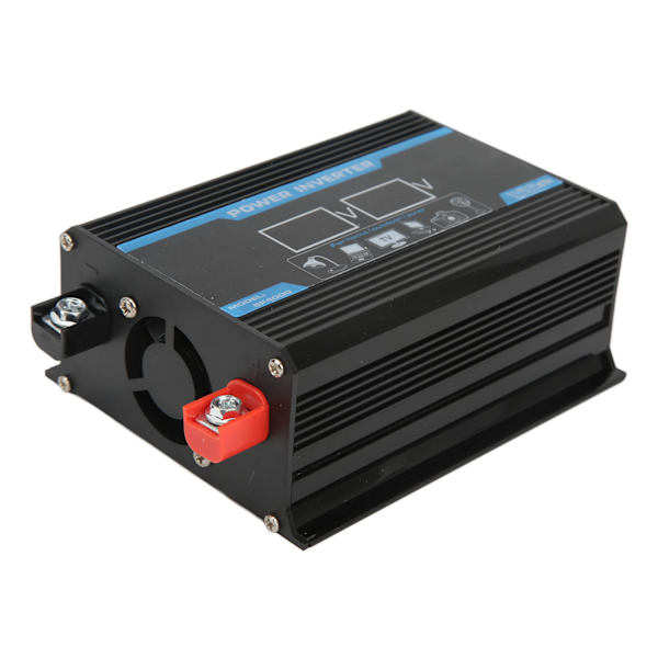 300W Modifioitu siniaaltoinvertteri USB-autovirtalähdeadapteri LED-näyttö 12V - 220V Musta
