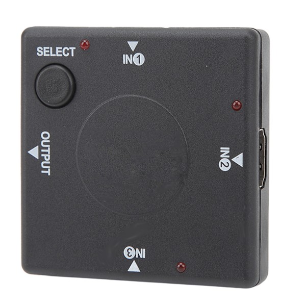 3 in 1 Out Switcher 1080P HD Multimedia Interface Splitter Adapter Video Converter för bärbar dator