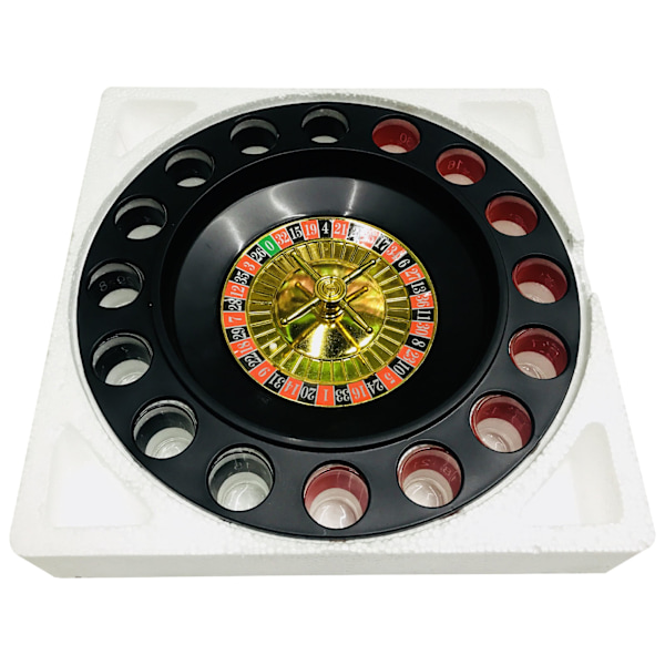 16 Hull Shot Glas Roulette Bar Vin Kopper Roulette Kit Party Drikkespil Sæt