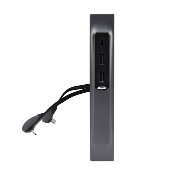 USB LED-hub för bil med 2 USB-portar och 1 TYPE C-port, mittkonsol, multiport-dockningsstation, adapter, ersättning för Tesla Model Y Model 3