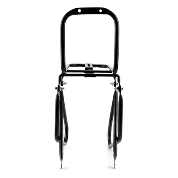 Cykelholder foran i stål Cykelholder Bagagehylde Lasteholder 25x15x15cm Bæreholder Sort