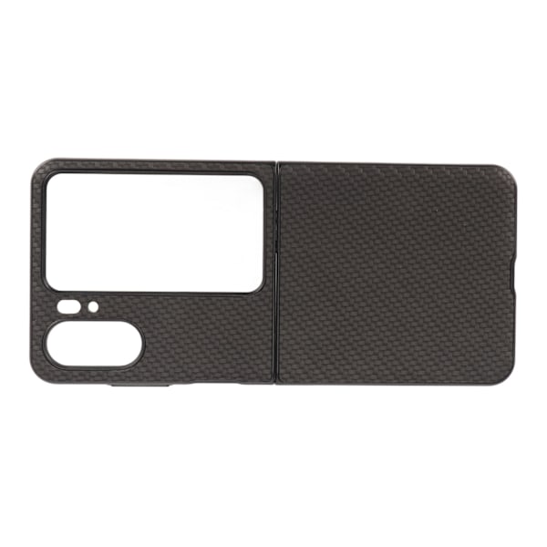 Kolfibertextur Vikbar Telefon Skyddsfodral Mobiltelefonskydd för Oppo Find N2 Flip Svart