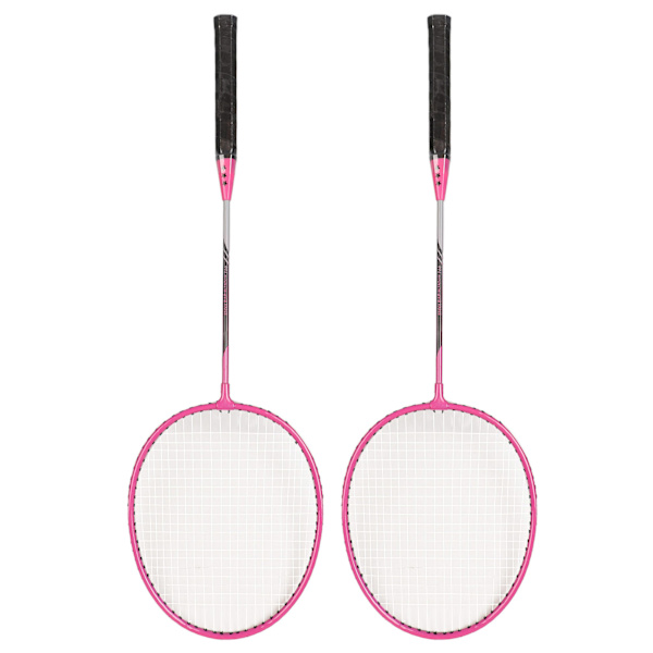 Badmintonketsjere Jernlegering Letvægts badmintonketsjere med 3 bolde til begyndere Studenter træning Pink