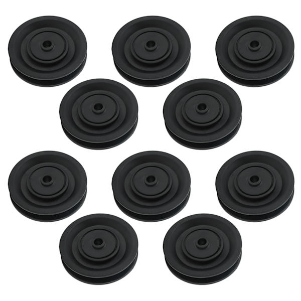 90 mm:n yleislaakeripyörä Hiljainen vakaa DIY-nailonvaijeripyörä kuntosalilaitteisiin Autotallin ovenosturiin 10 kpl