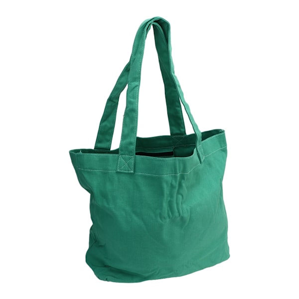 Yogamatta Carrier Tote Bärbar förvaring Canvas Carryall Axelväska 2 lager med blixtlås Grön