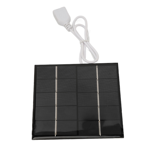 1,2W 5V Mini USB Solpanel Bærbar Letvægts Polykrystallinsk Silicium Lille Solpanel til mobiltelefon