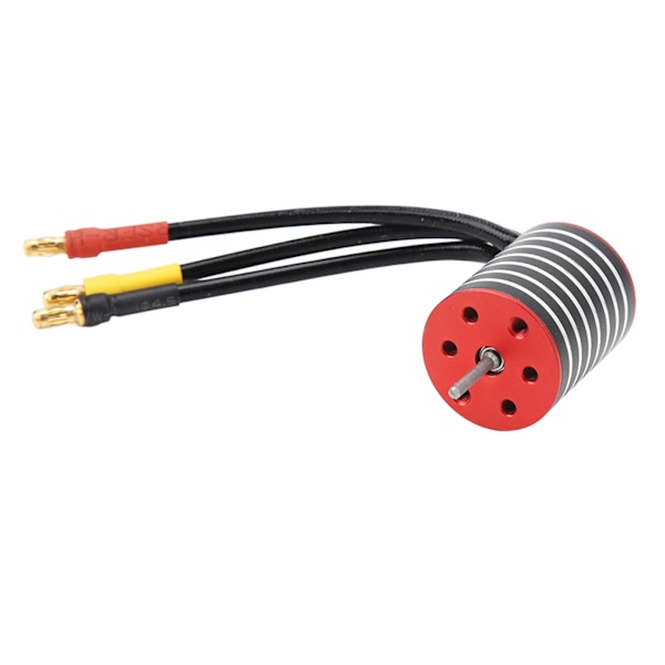 RC bil børsteløs motor 2430 aluminiumslegering kobber vanntett 4 poler høyhastighets børsteløs motorbytte for 1/24 1/18 RC bil 7200KV