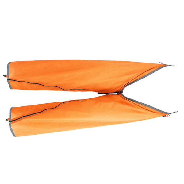 Regnbukser Vanntett Lettvekts Nylon Anti Sklie Justerbar Multifunksjonell Regntett Bukse Oransje