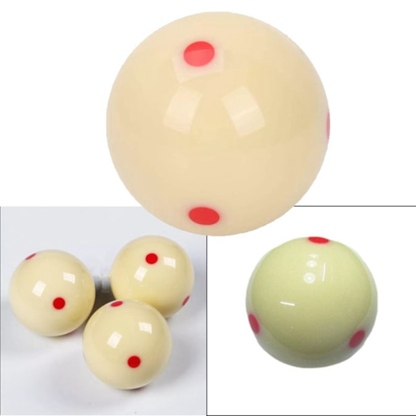 Cue Ball Resin Stor Størrelse Pool Træning Cue Ball Erstatning til Billard Billardbord Tilbehør Red Dot