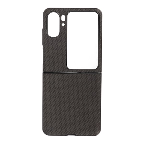 Kolfibertextur Vikbar Telefon Skyddsfodral Mobiltelefonskydd för Oppo Find N2 Flip Svart