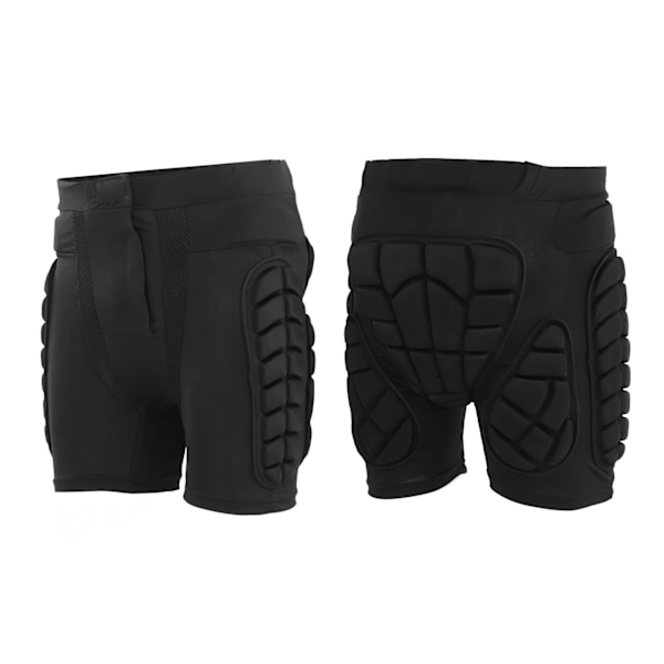 Höftskyddsskydd Bomull Polyester EVA Justerbara Sports Vadderade Shorts för Skidåkning Skating XS