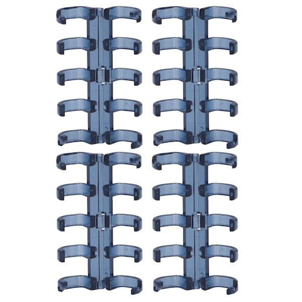 Siniset segmentoidut sidensidontaklipsit - 20 kpl, mahtuu 60 arkkiin, 11 mm paksuus