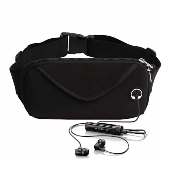 Fanny Pack Vanntett multifunksjonell justerbar bærbar sportsveske for kvinner menn for reiser Løping Sykling
