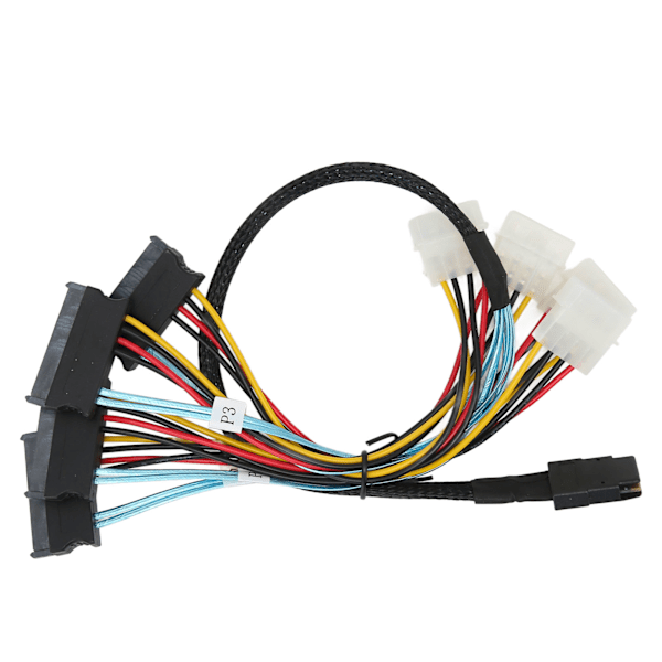 Serial ATA -kaapeli 12 Gbps Nopea SATA8087 SFF8482 4-nastainen sovitinlinja tiedonsiirtoon 1 m / 3,28 jalkaa